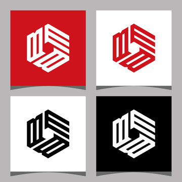 Creative initial letter BBE logo design concept