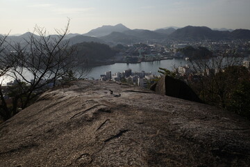 Obraz premium 日本の広島県尾道市の美しい風景