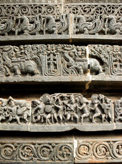 Ancient sculptures of Beluru and halebeedu Karnataka India