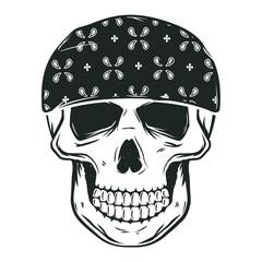 skull gangster vector illustration