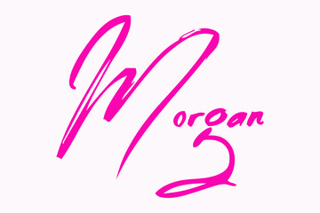 Brush Calligraphy Typescript Female Name 