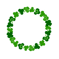 クローバーの円フレーム