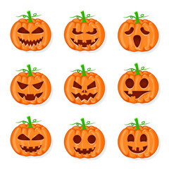 halloween pumpkin set