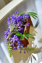 bouquet of flowers on the table