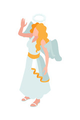 Angel Carnival Costume Illustration