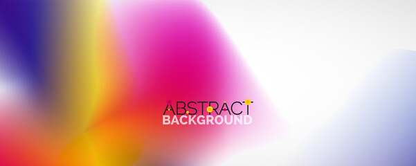 Fluid color gradient abstract background, trendy colorful wallpaper. Vector illustration for placards, brochures, posters, banners and covers