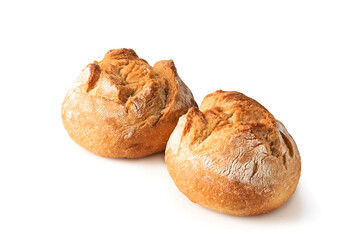 bread rolls isolated on a white background