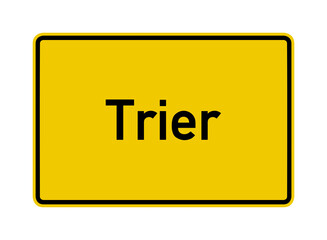 Trier city limits road sign in Germany	