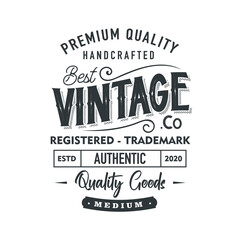 Vintage clothing tailor logo badge