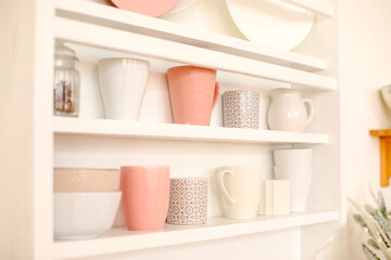 Fototapeta na wymiar shelf with shelves