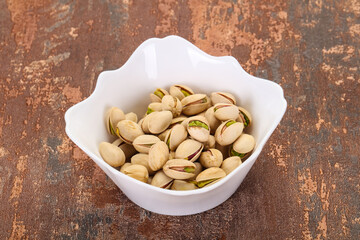 Pistachio nuts heap