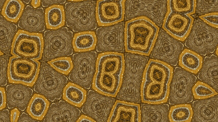 African fabric, cotton – Textured and seamless pattern – golden and brown colors, photo  