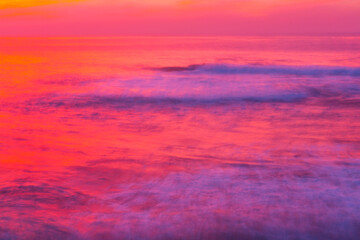 Naklejka na ściany i meble Sunset, Pacific Ocean, La Jolla, USA, América