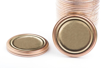 lids for conservation. preservation of vegetables