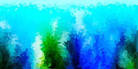 Fototapeta na wymiar Light blue, green vector gradient polygon wallpaper.