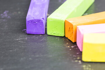 assortment of multicolored pastel chalks