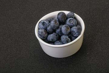 Ripe sweet tasty blueberries heap