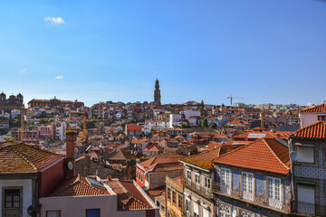 Fototapeta na wymiar City overview of Porto