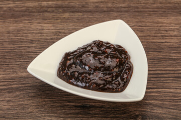 Black Pepper sauce in the bowl
