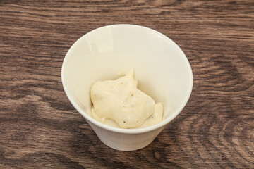 Caesar cream sauce with parmesan and herbs