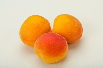 Fresh ripe sweet few apricots