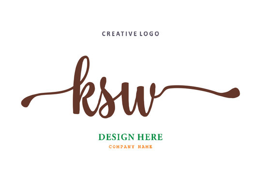 KSW lettering logo is simple, easy to understand and authoritative
