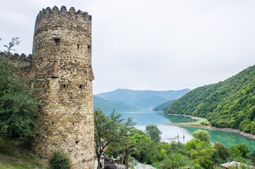 Ananuri fortress on the Zhinvali reservoir, Georgia