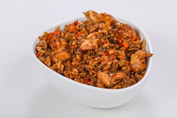 Asian style Fried rice with prawn