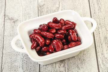 Canned red Kidney in the bowl