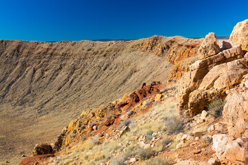 Meteor Crater is a meteorite impact crater. The site was formerly known as the Canyon Diablo Crater, Arizona, USA
