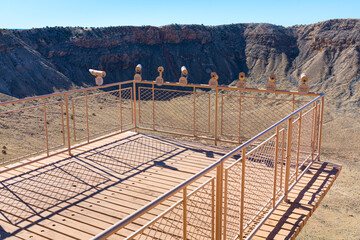 Meteor Crater is a meteorite impact crater. The site was formerly known as the Canyon Diablo...