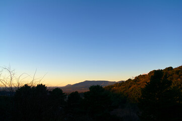 krajobraz góry las  niebo drzewa natura