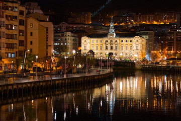 Fototapeta na wymiar Bilbao City Council. Province of Bizkaia in the autonomous community of the Basque Country, Spain, Europe
