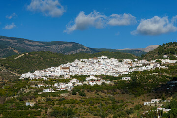 Fototapeta na wymiar municipio de Canillas de Albaida en la comarca de la Axarquía de Málaga, Andalucía