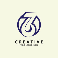 logo design number 76 image vector illustration - obrazy, fototapety, plakaty