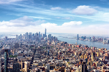 Fototapeta na wymiar Manhattan air view