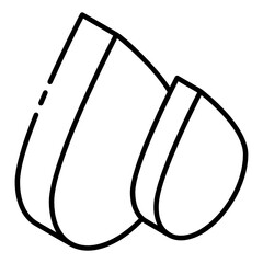 Fototapeta premium Blood drop in trendy glyph isometric icon 