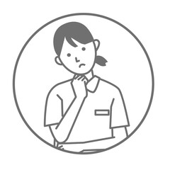 Illustration of nurse vector pose