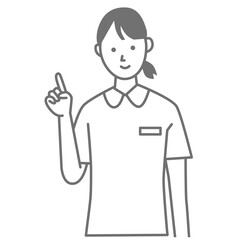 Illustration of nurse vector pose