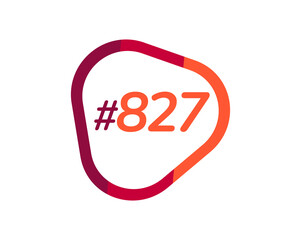 Number 827 image design, 827 logos