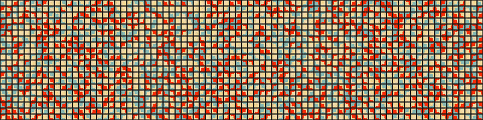 Abstract Geometric Pattern generative computational art illustration