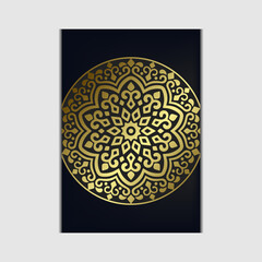 Mandala template with elegant, classic elements. Great for invitation, flyer, menu, brochure, background Premium Vector