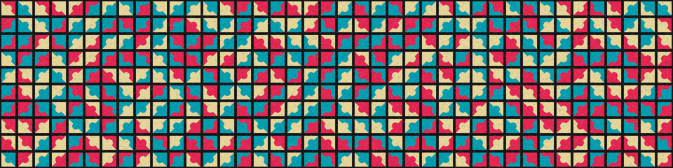 Abstract Geometric Pattern generative computational art illustration