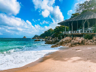 View of the beach in Koh Tao, Samui province, Thailand, south east Asia