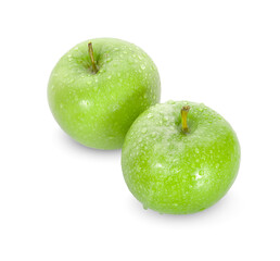 Green apple isolated on white background