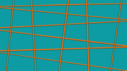 bluen and orange seamless pattern with lines
