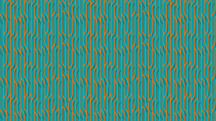 bluen and orange seamless pattern with lines