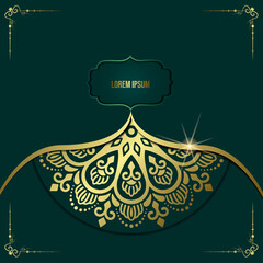 Luxury ornamental mandala background with arabic islamic east pattern style premium vector