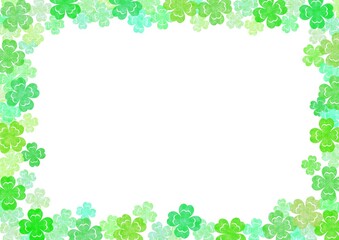 四つ葉のクローバーからなるフレーム no.01