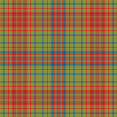 Plaid seamless pattern. Vector background of textile ornament. Flat fabric design.